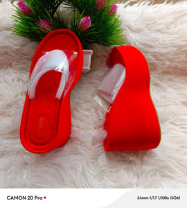 Sandales élégantes en cuir avec bande transparente